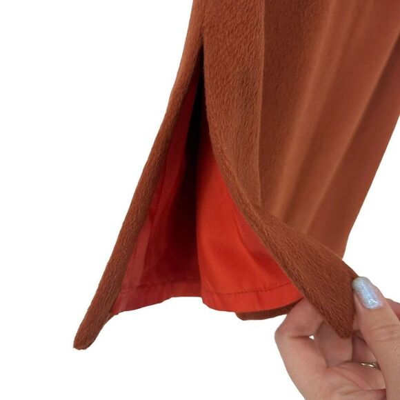 Tocca Skirt 100% Angora Pencil Skinny Womens Size 12 Burnt Sienna Brown Red - Picture 4 of 10